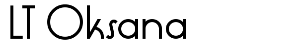 LT Oksana font preview